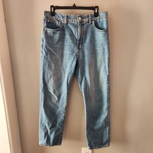 Madewell 1990s Straight Leg Cropped Jeans 26" Inseam Denim Retro Y2K High Rise